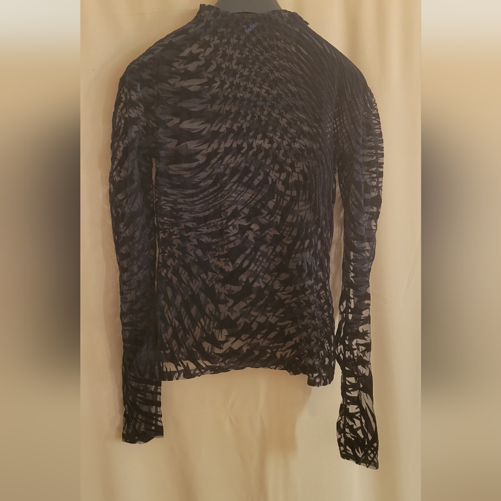 - MUGLER-Brown & Black Star Turtleneck